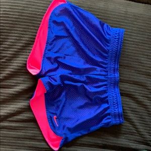 Nike Dri-fit, blue and pink mesh. Size small.